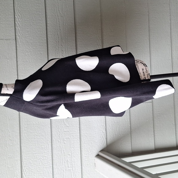 Anthropologie Maeve Carys Mock Neck Oversized Polka Dot Sweater Sz M - Picture 5 of 11